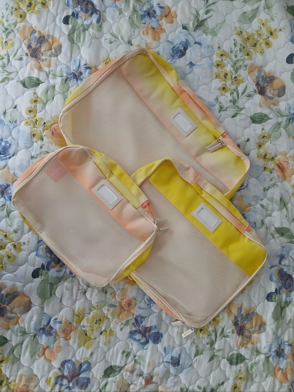 Calpak Set of 3 Packing Cubes in Sorbet BRAND NEW